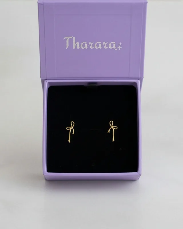 Ribbon Ear Studs 5