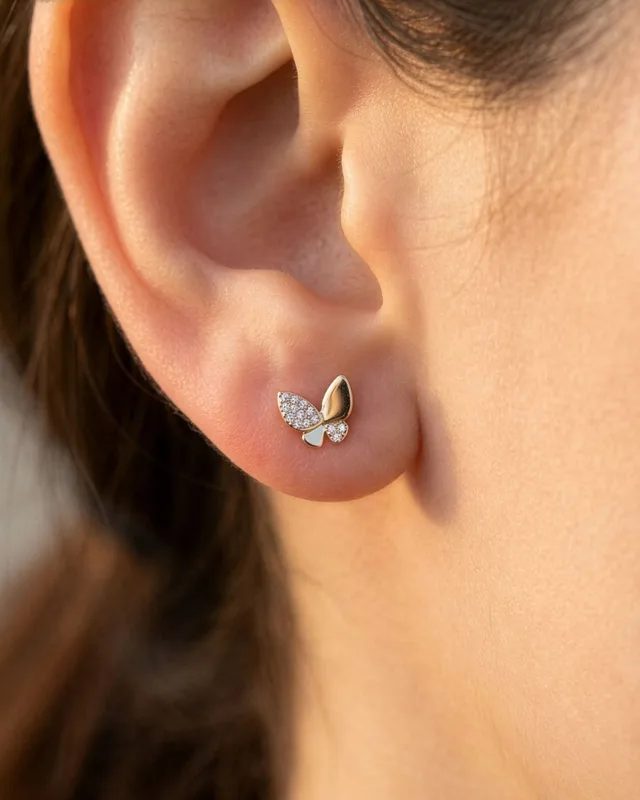 Butterfly Ear Studs