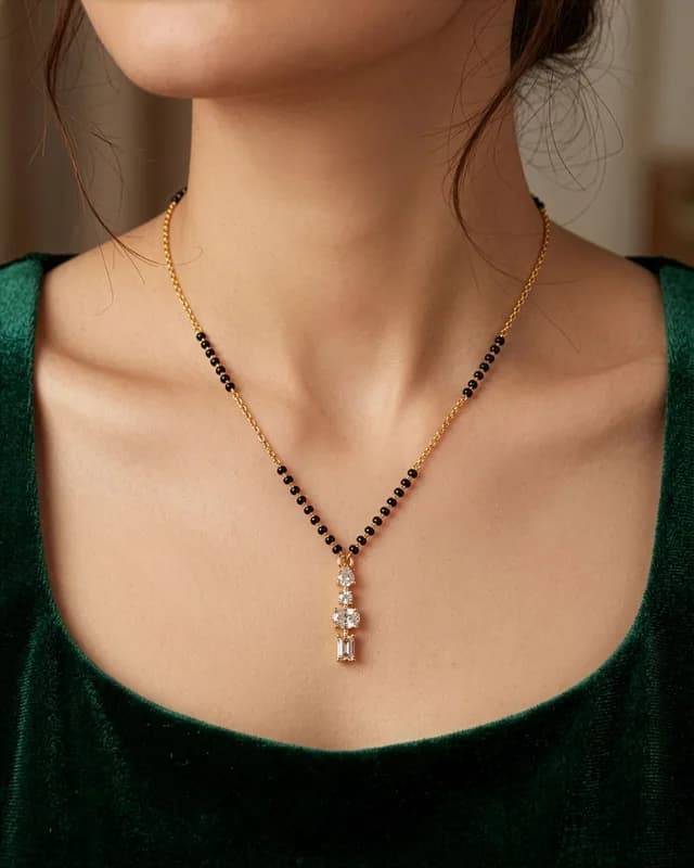 Trinity Glow Mangalsutra Necklace