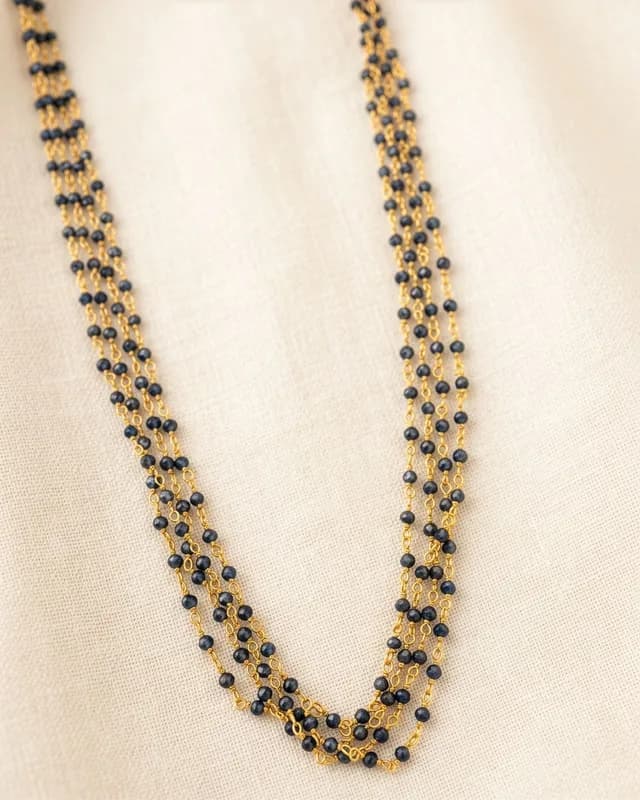 Regal Layers Crystal Mangalsutra Necklace
