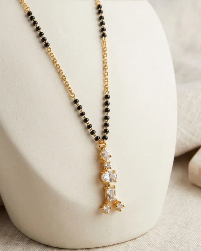 Lumi Drop Mangalsutra Necklace