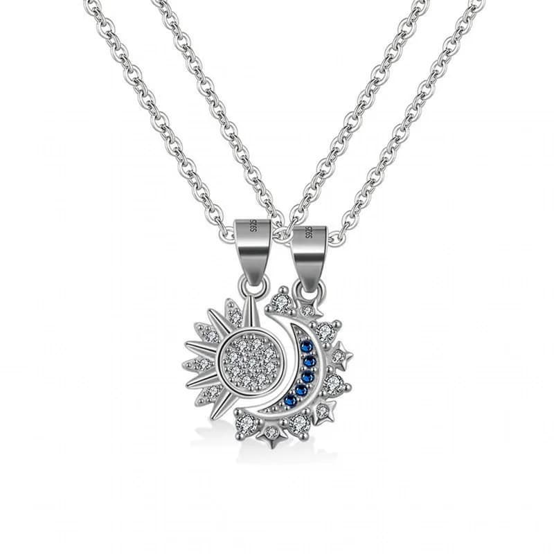 Star Moon Couple Necklaces