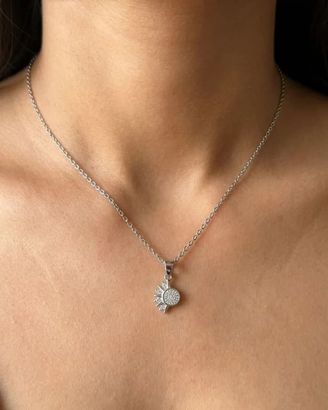 Star Moon Couple Necklaces 2