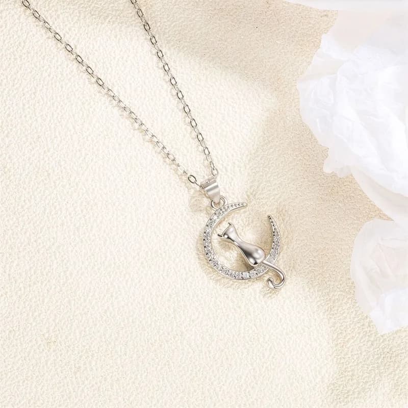 Moon Cat Necklace