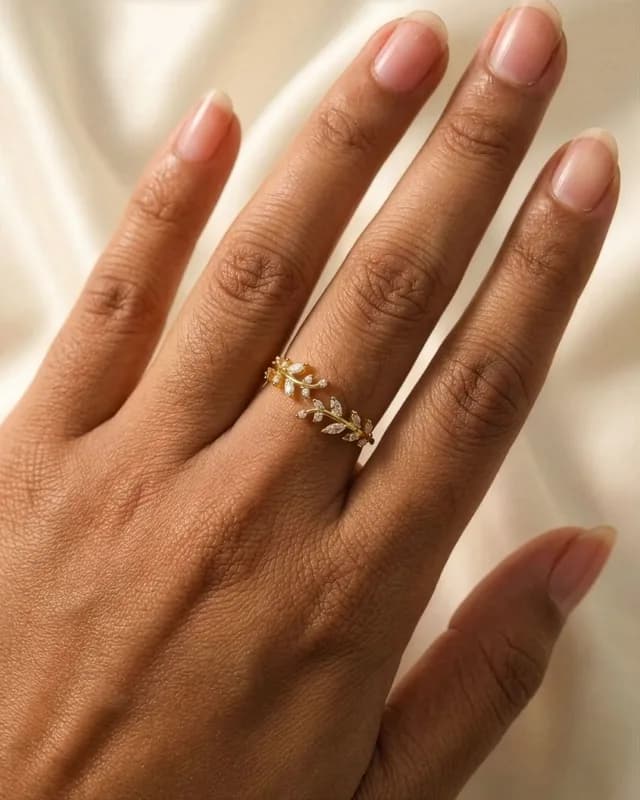 Adjustable Leaf Ring
